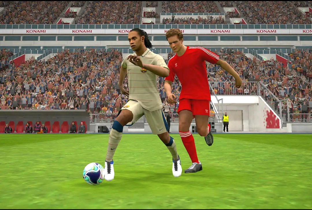 Logo sponsor yang hilang pada eFootball PES 2021 (sumber: Konami)