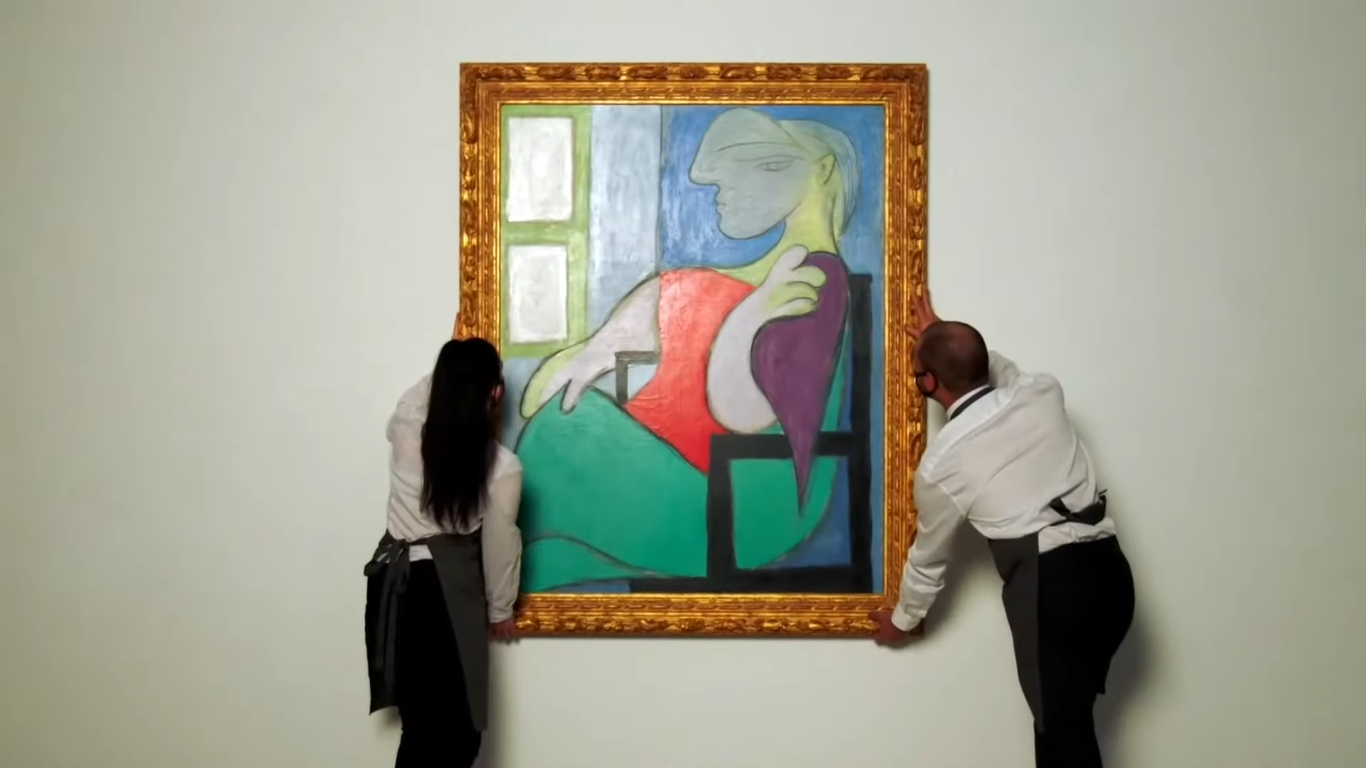 Femme assise près d'une fenêtre, Pablo Picasso 1932 (Dok. Christie's)