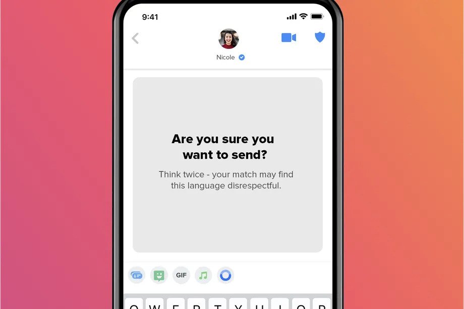 Fitur Are You Sure? di Tinder. (Dok. Tinder)