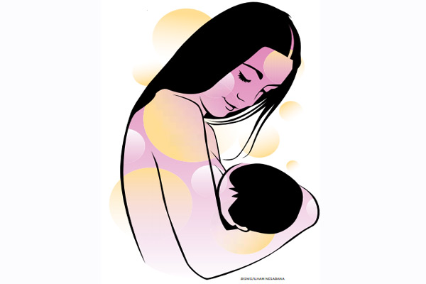 ilustrasi pemberian ASI