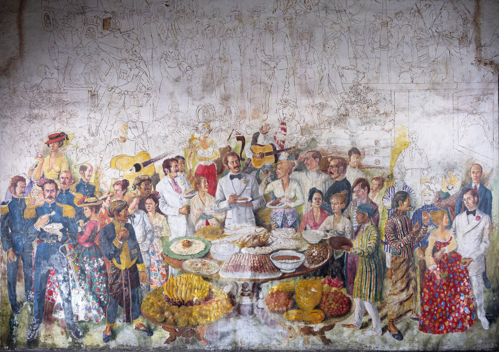 Kehidupan di Batavia (Harijadi Sumadidjaja, 1974-1975) Foto: Galeri Nasional Indonesia