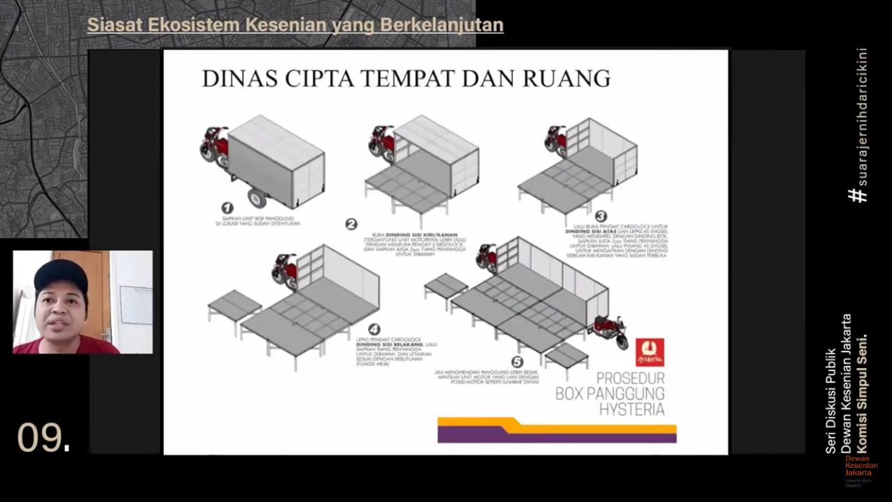 Motor yang difungsikan sebagai panggung keliling (Dok. Hysteria)