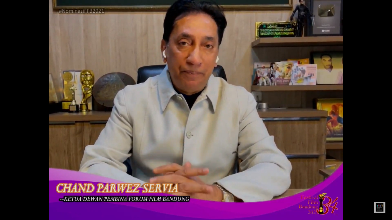 Ketua Dewan Pembina Forum Film Bandung Chand Parwez Servia (Dok. Tangkapan layar YouTube)