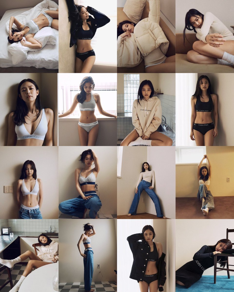 Jennie Blackpink dalam koleksi musim gugur Calvin Klein. (Dok. Hong Jang Hyun, Calvin Klein)