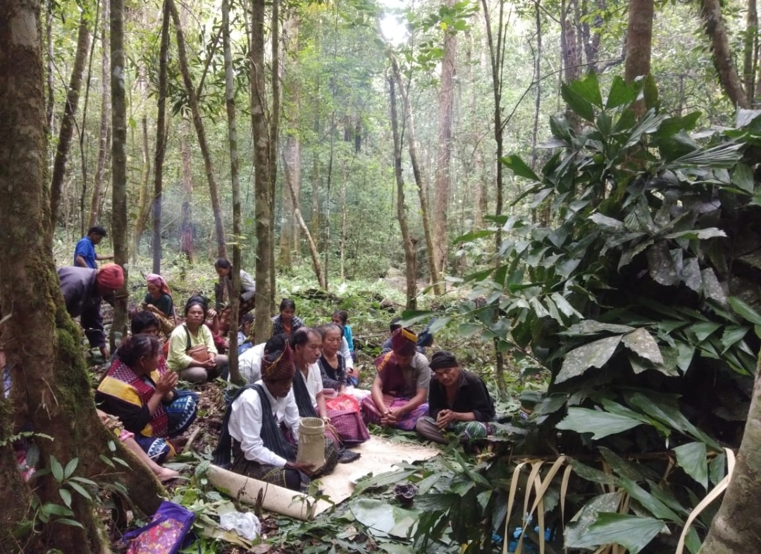 Ilustrasi ritual adat (Dok. AMAN)