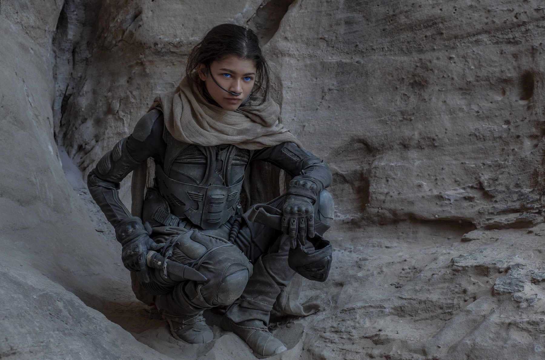 Zendaya sebagai Chani di film Dune. (Dok. Warner Bros.)