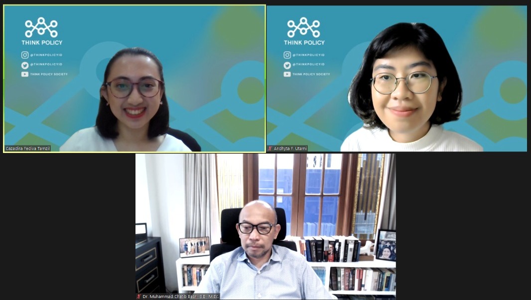 Think Policy Media Gathering. (Dok. tangkapan layar zoom)