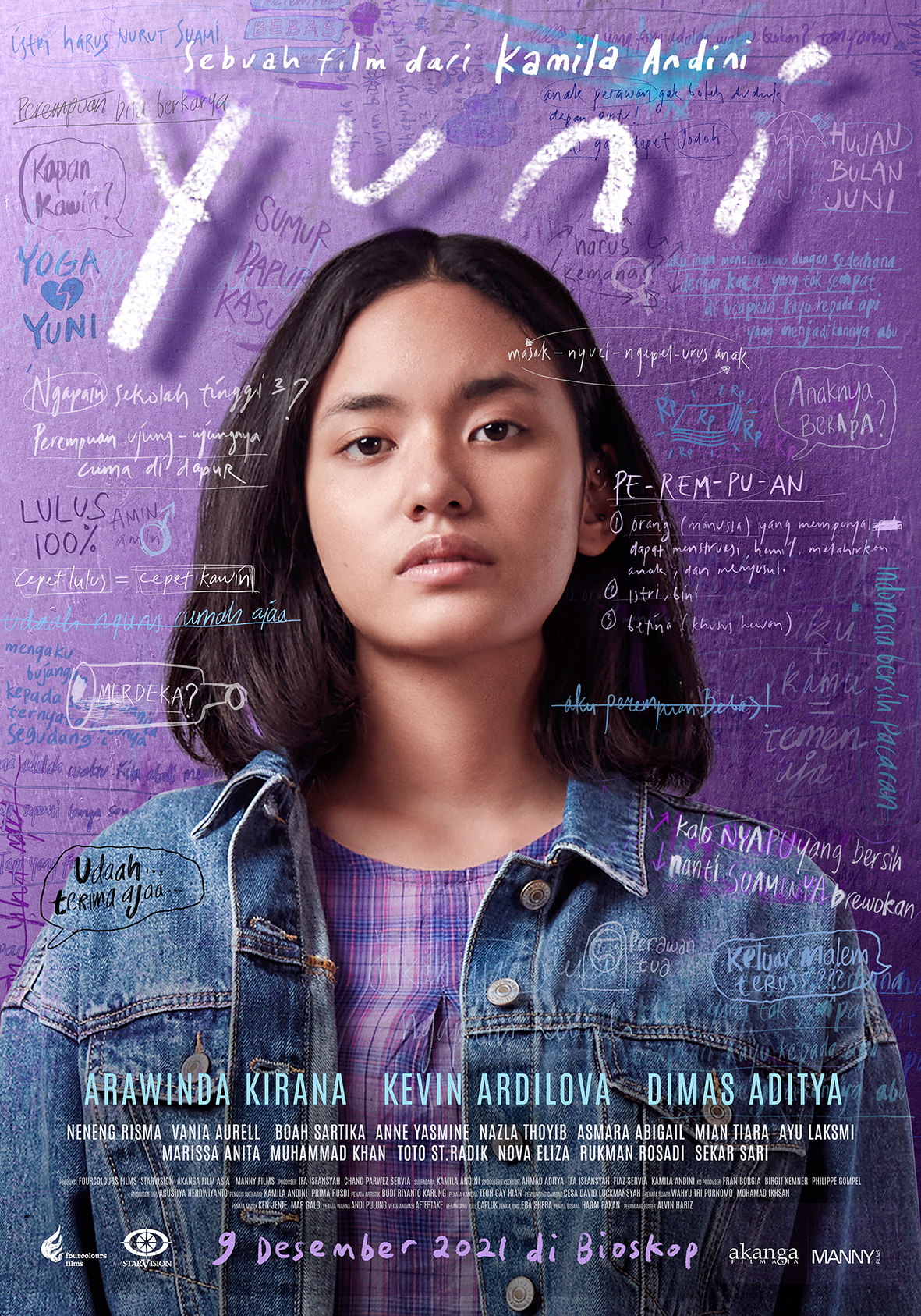 Teaser poster Yuni (Dok. Fourcolours Films)