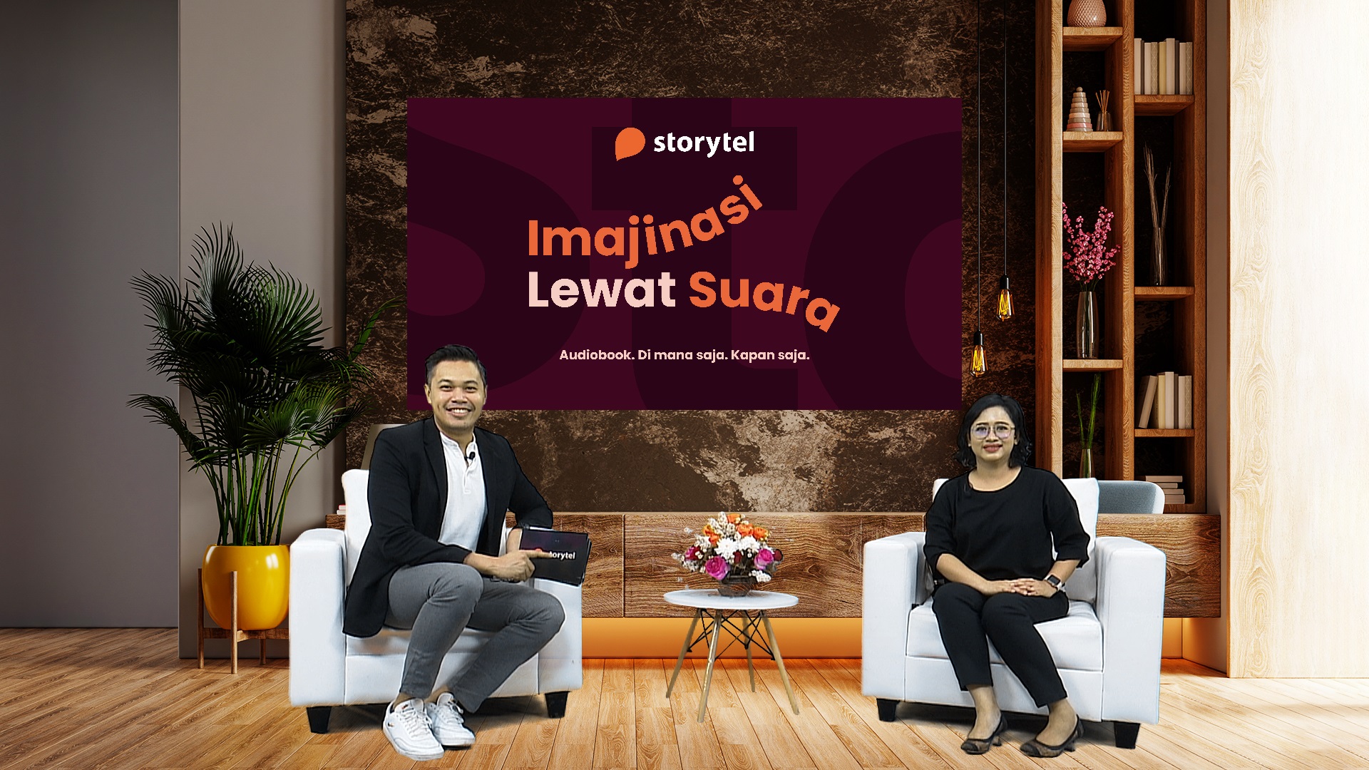 Acara peluncuran Storytel hari ini, Rabu (9/3/2022)-Dok. Tangkapan Layar