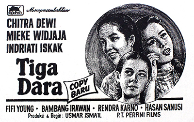 Tiga Dara. (Sumber gambar: PT Perfini FIlms)