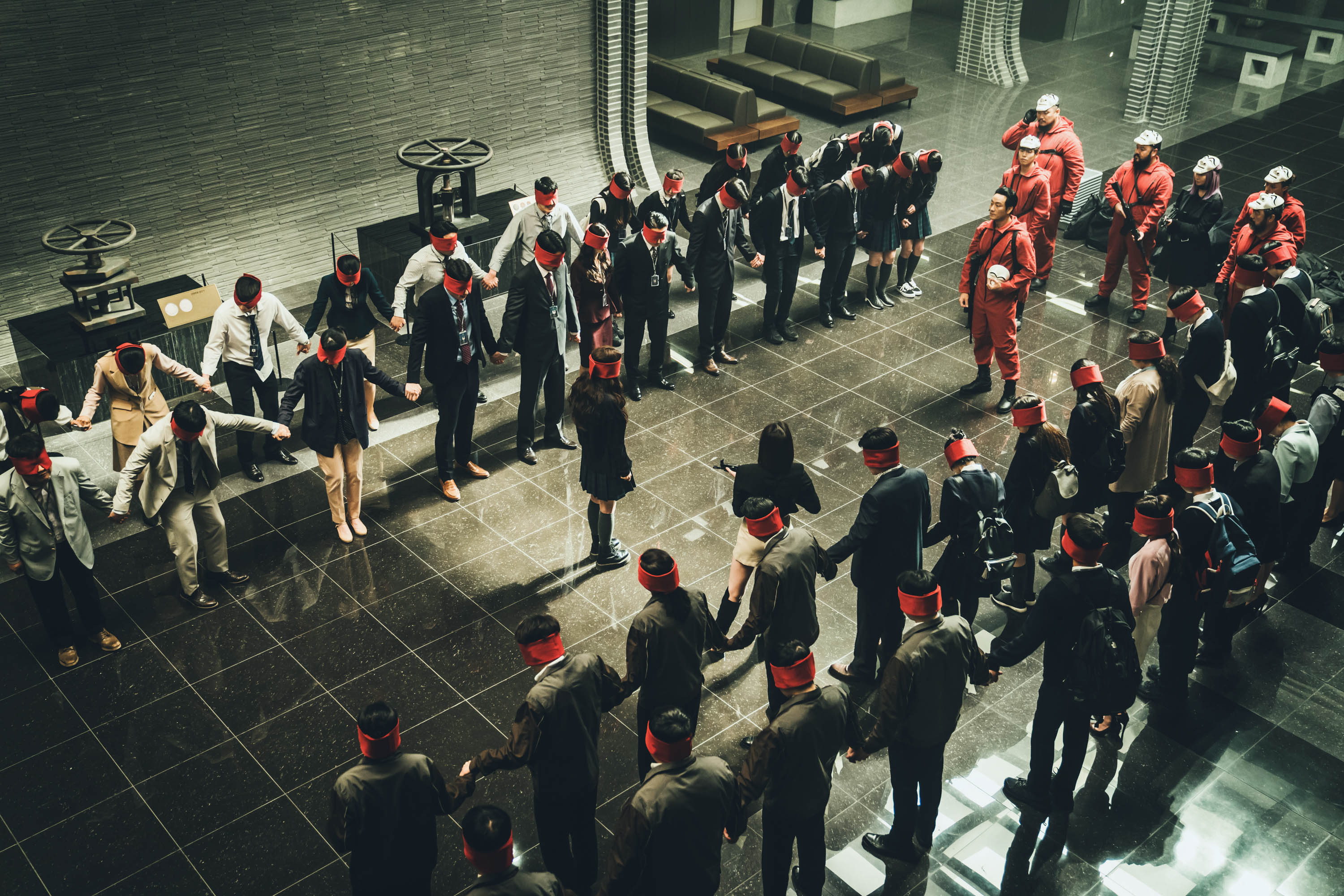 Cuplikan serial Money Heist: Korea - Joint Economic Area. (Sumber gambar: Netflix)