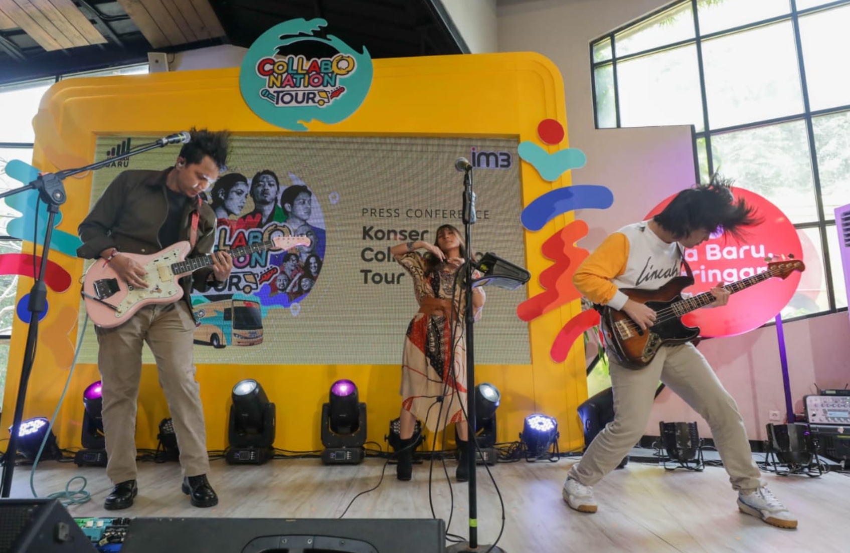 Barasuara saat tampil di acara konferensi pers Collabonation Tour di Jakarta, Kamis (23/6/2022)- Hypeabis.id/Himawan L. Nugraha