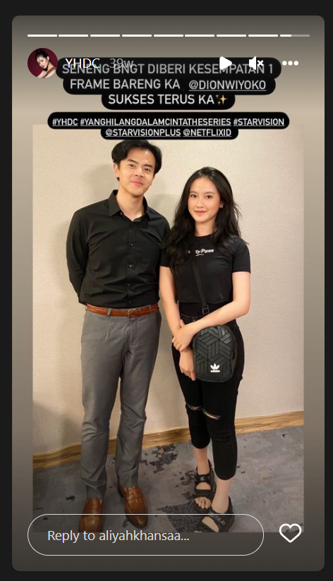 Unggahan Instagram Story milik aktris Aliyah Khansa pada September 2022. (Sumber gambar: Instagram/@aliyahkhansaa)