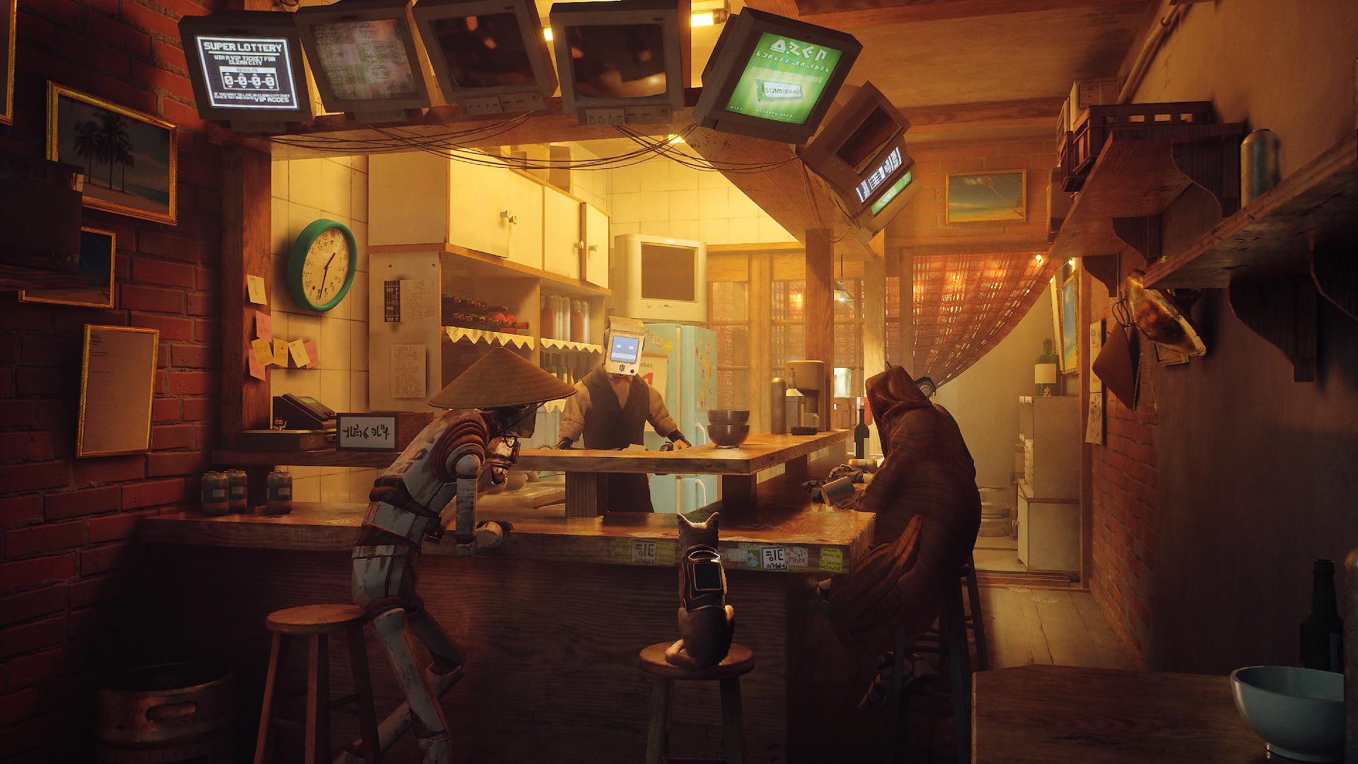 Cuplikan gameplay gim video Stray. (Sumber gambar: Annapurna Interactives)