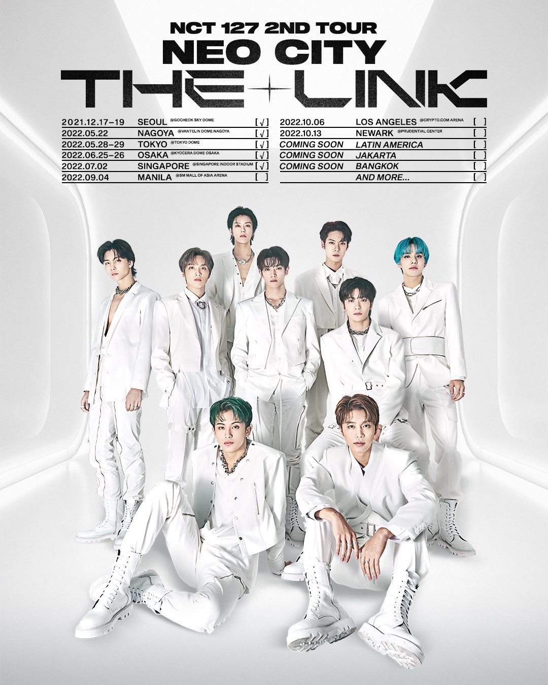 Jadwal tur dunia NCT 127 (Sumber gambar : NCT 127)