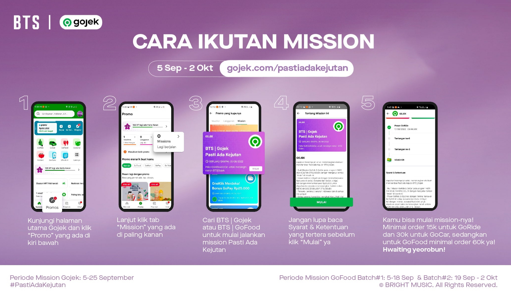 Cara untuk ikut misi Gojek