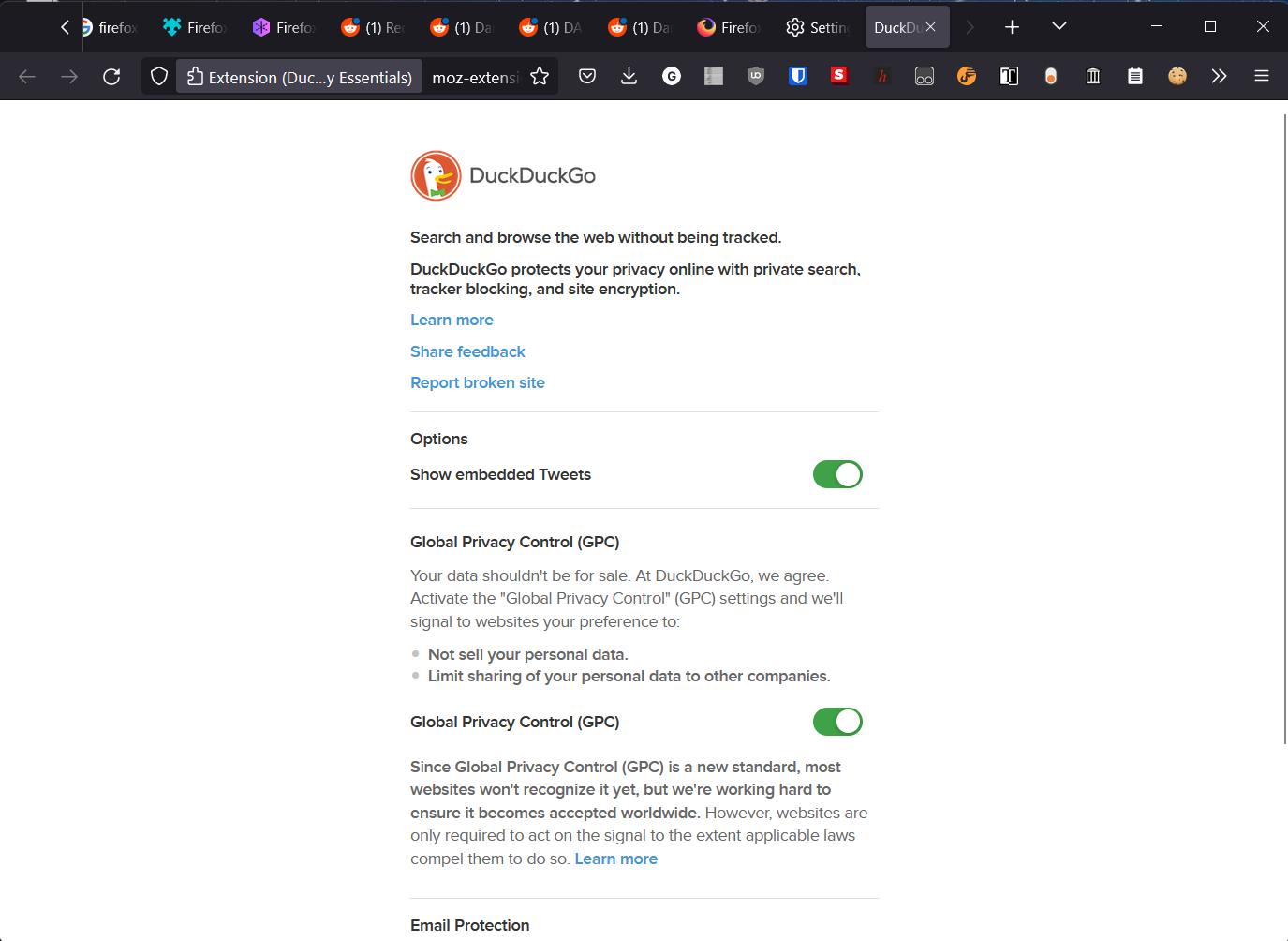 DuckDuckGo/Tangkapan layar