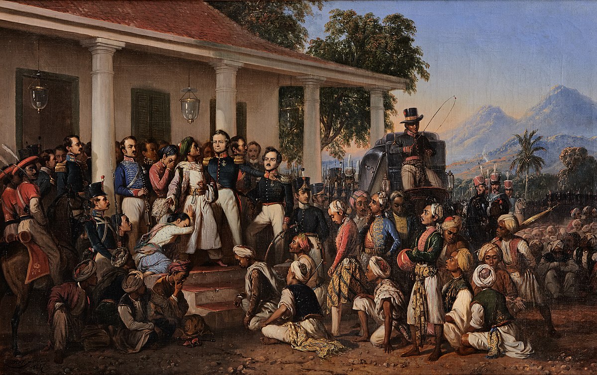 Penangkapan Pangeran Diponegoro (1857). (Sumber gambar: Istana Negara)