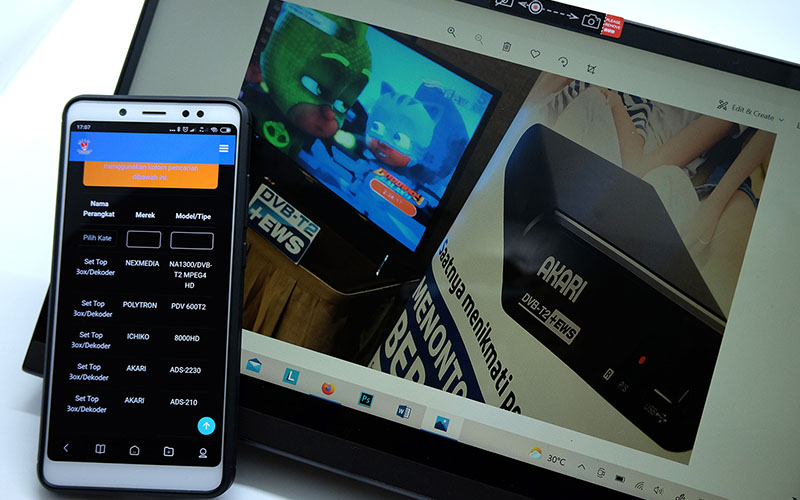 Ilustrasi Perangkat set top box yang sudah mendapat sertifikat dari Kominfo./Kompub ASO-Wienda Parwitasari