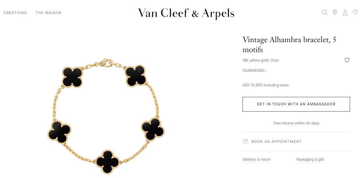 Vintage Alhambra Bracelet (Sumber gambar: Van Cleef&Arpels)