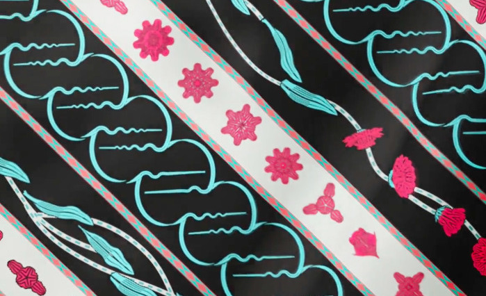Batik brainwave kolaborasi Marshanda X TikTok (Sumber gambar: Twitter.com/TikTokIDN)