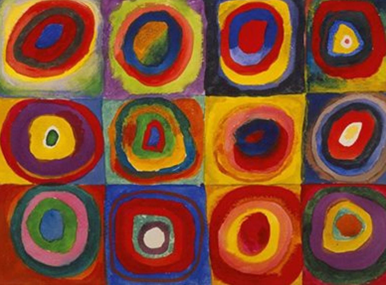 Ilustrasi karya Kandinsky (sumber gambar Kandinskypaintings.org)
