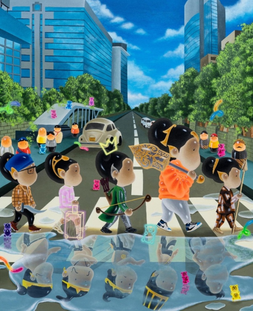 Beberapa lukisan dalam koleksi Contemporary Yesterday (Sumber: Galeri Zen1)