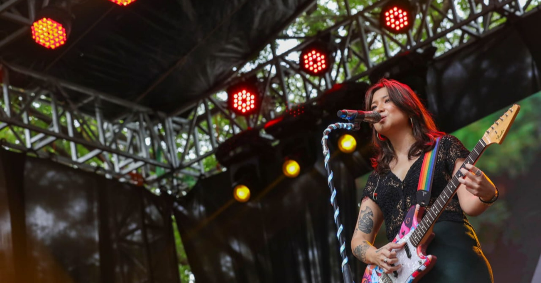 Danila Riyadi di panggung Soundsfest 2022 (Sumber gambar: Hypeabis.id/Himawan L Nugraha)
