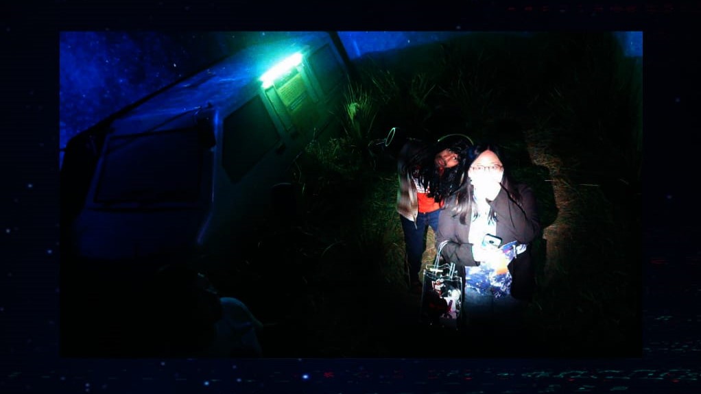 Hasil foto dari zona Glitch dalam instalasi Sarang Korner. (Sumber gambar: Hypeabis.id/Laurensia Felise)
