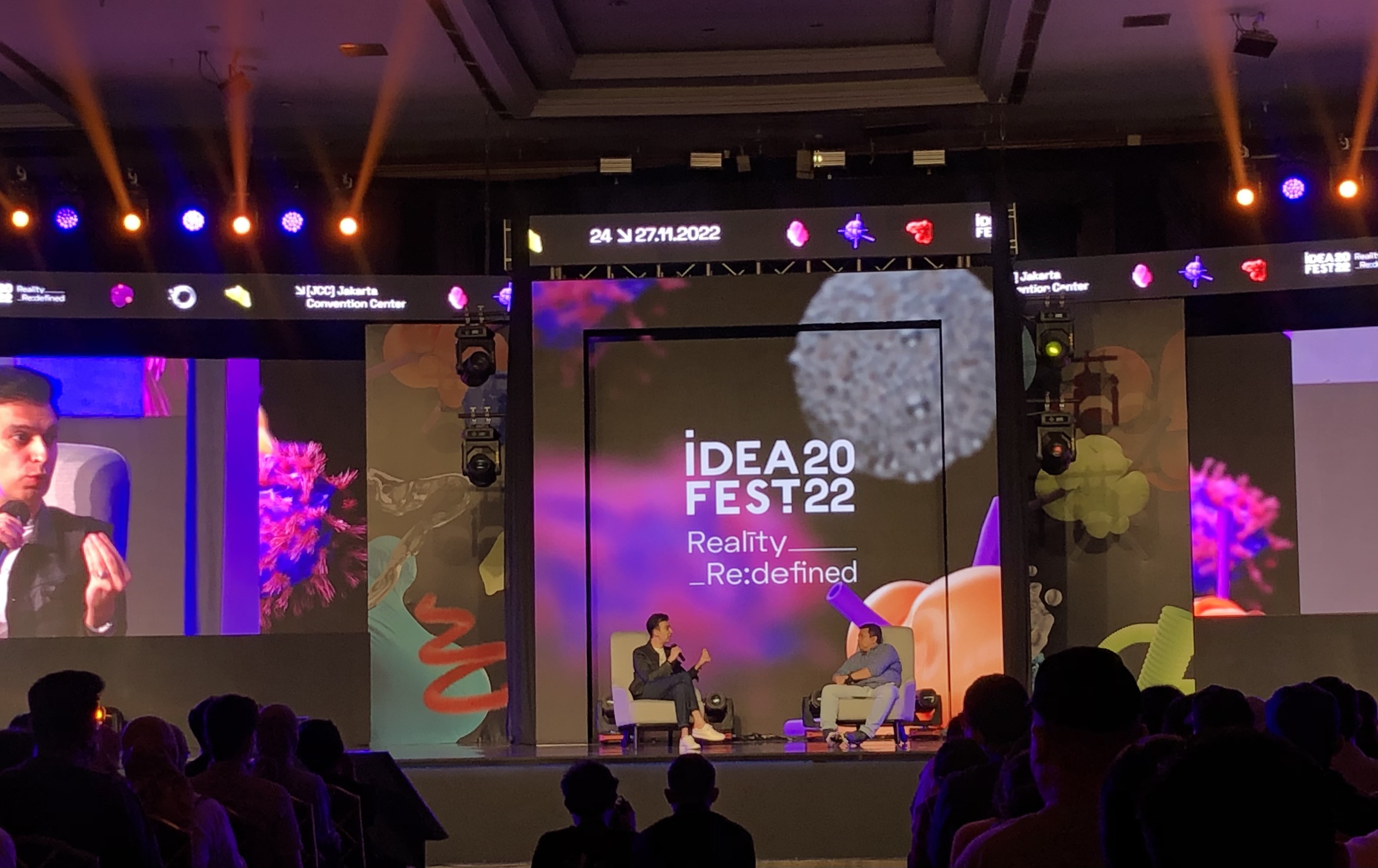 Manoj Punjabi di IdeaFest 2022 (Sumber gambar: Hypeabis.id/Indah Permata Hati)