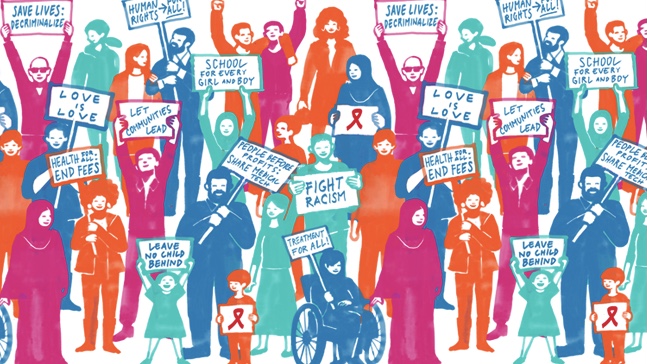 Gambar resmi tema Hari AIDS 2022. (Sumber gambar : UNAIDS)