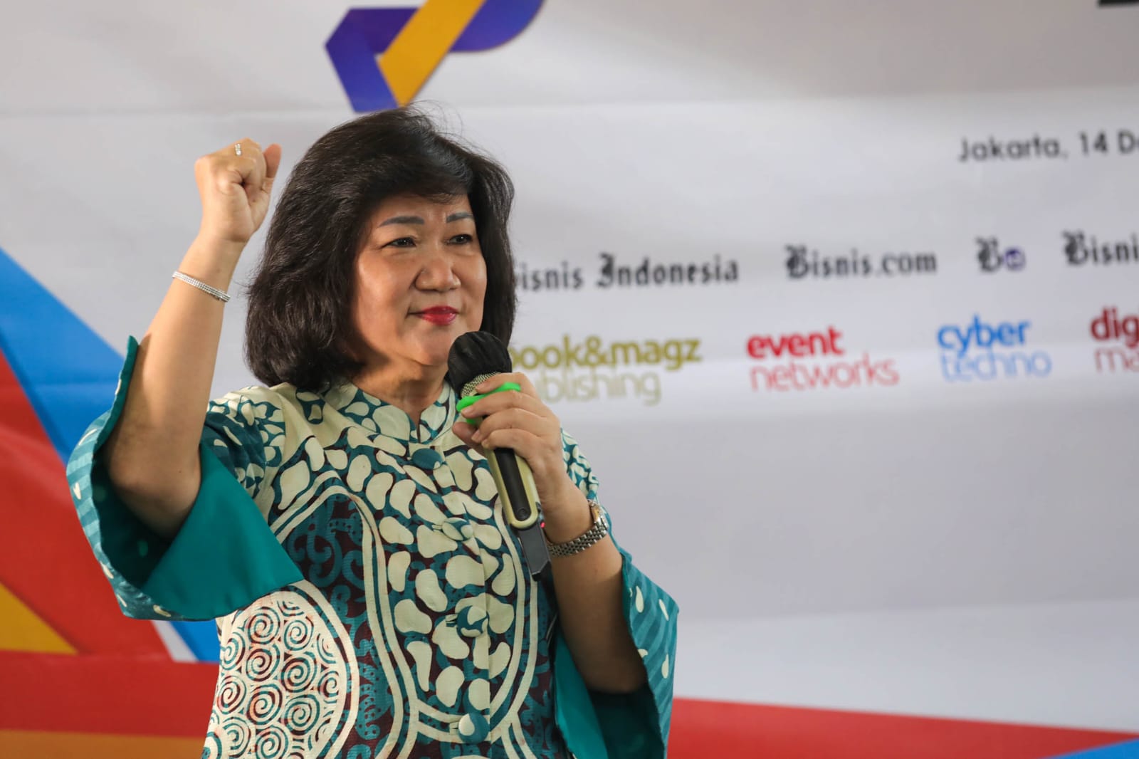 Presiden Direktur Bisnis Indonesia, Lulu Terianto (Sumber gambar: Hypeabis.id/Himawan L Nugraha)