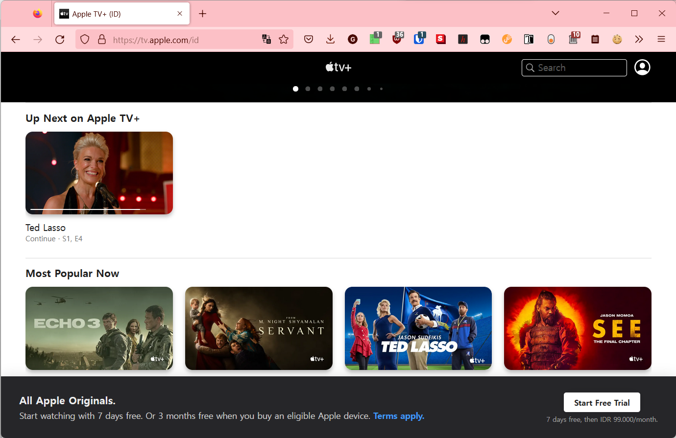 Apple TV (sumber foto: Tangkapan layar Apple TV)