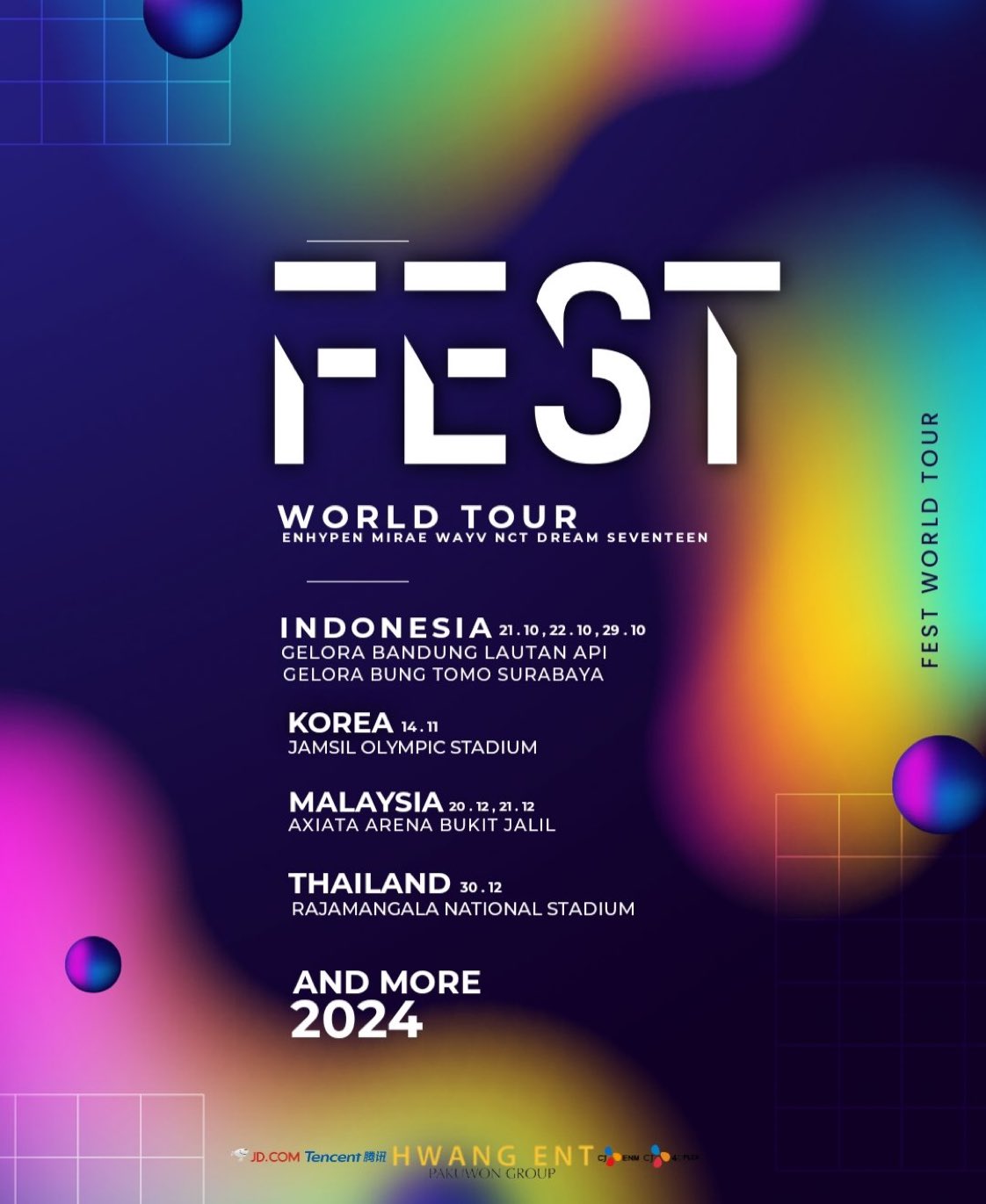 Pamflet info konser FEST. (Sumber gambar: Twitter)