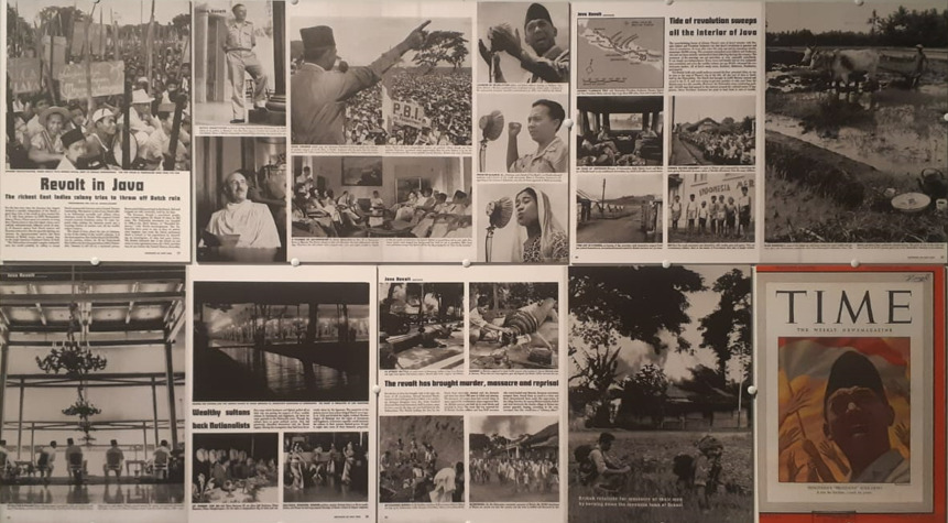 Kolase arsip foto karya John Florea. (Sumber foto: Hypeabis.id/ Prasetyo Agung)