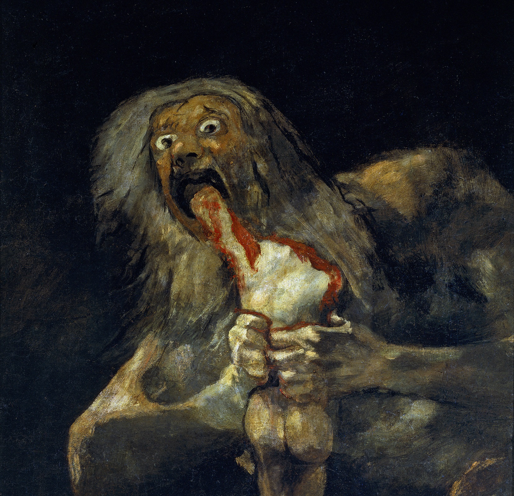 Lukisan Goya, Saturn Devouring His Son (Sumber gambar: Wikimedia Commons)