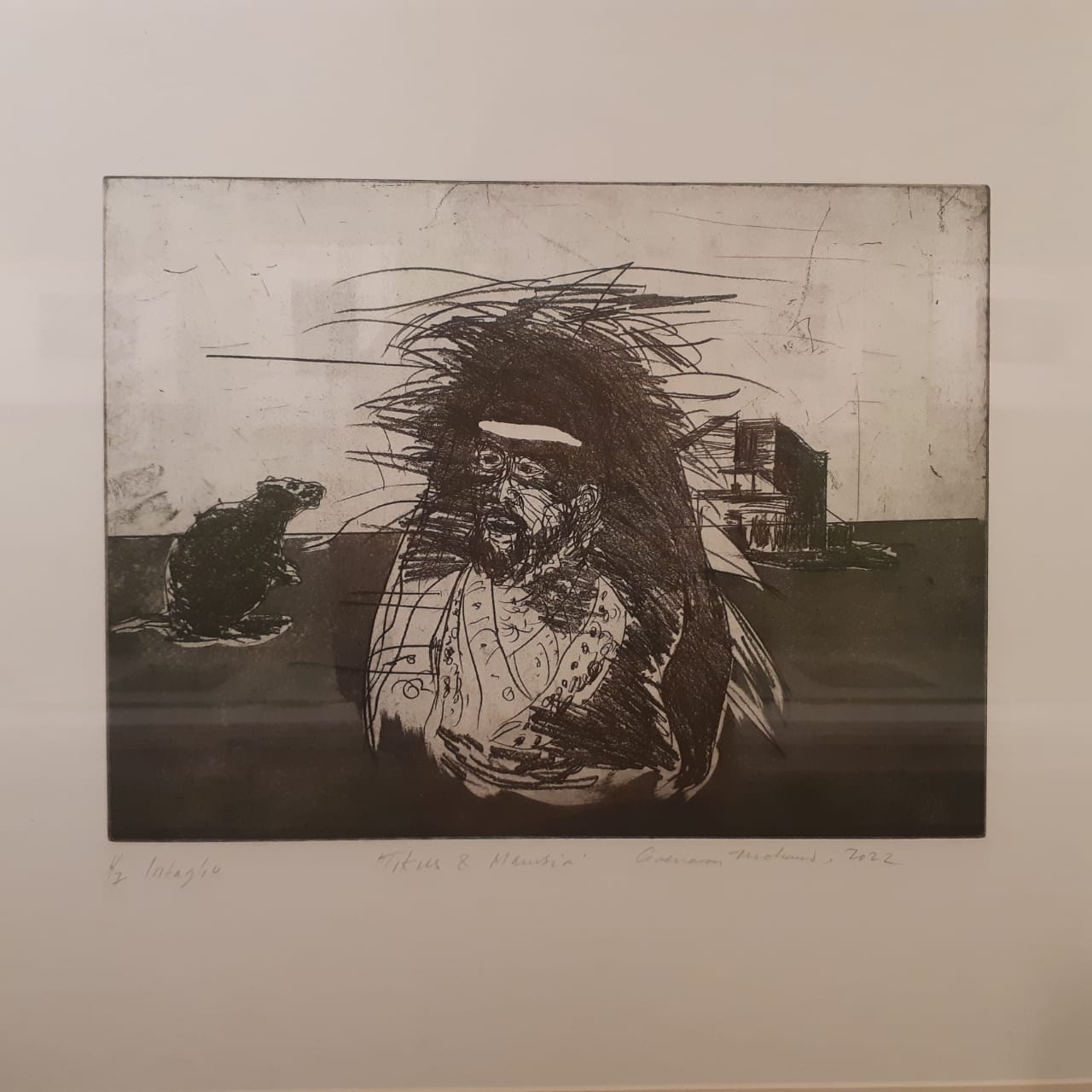 Karya Goenawan Mohamad bertajuk Tikus & Manusia (sumber gambar Hypeabis.id/Prasetyo Agung)
