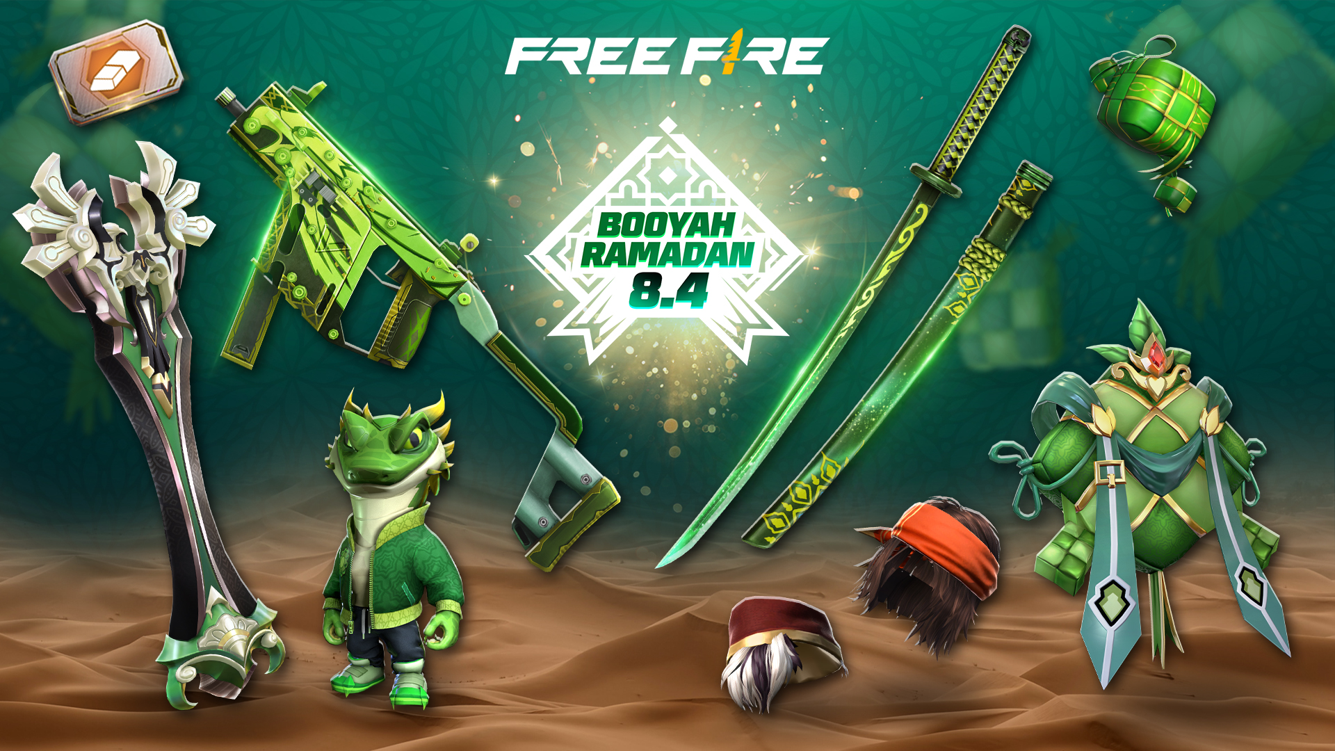 Free Fire Booyah Gak Lupa Ibadah (Sumber Foto: Free Fire)