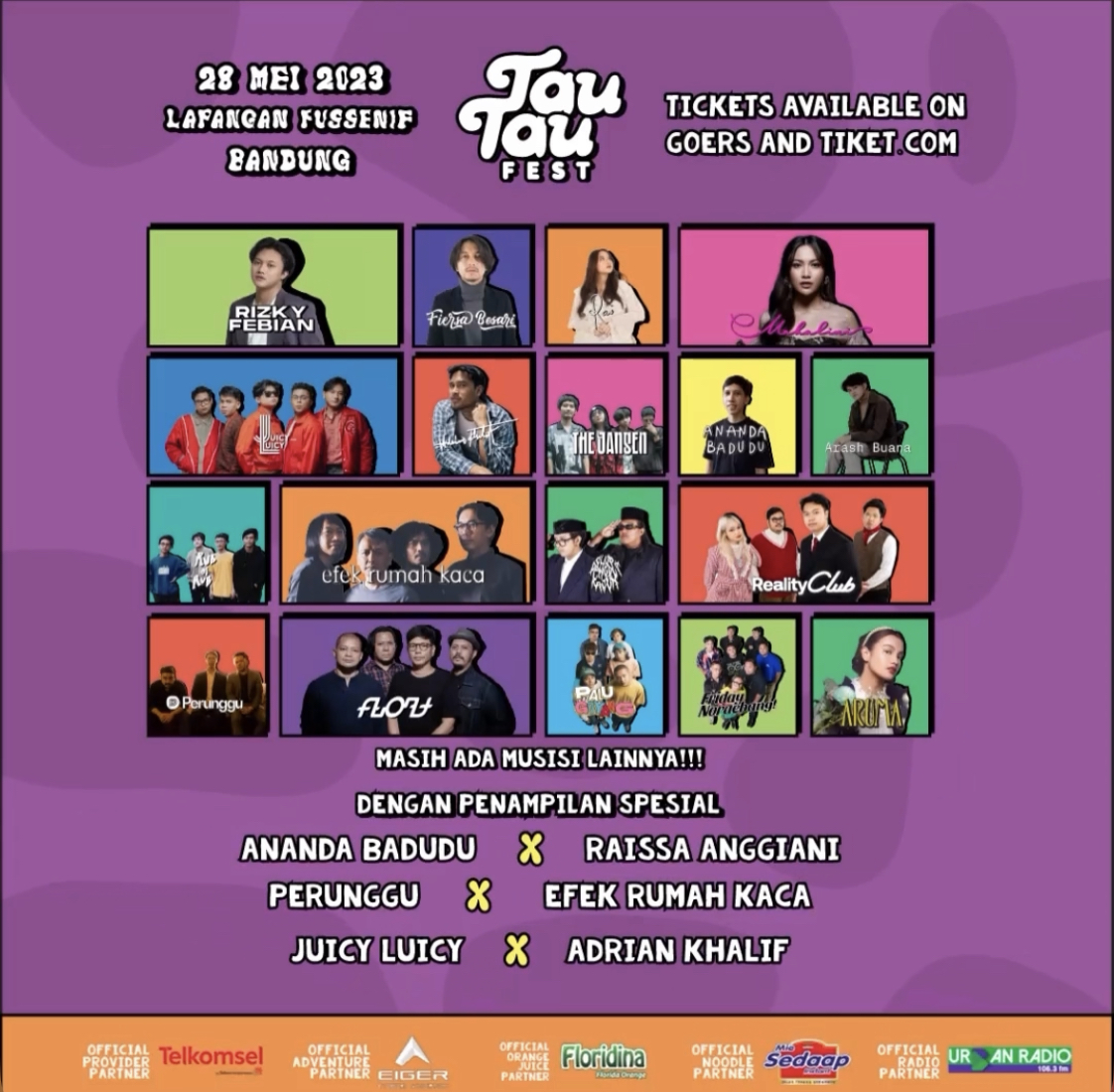 Lineup Sementara Penampil Tau Tau Festival (Instagram/@tautaufestival)