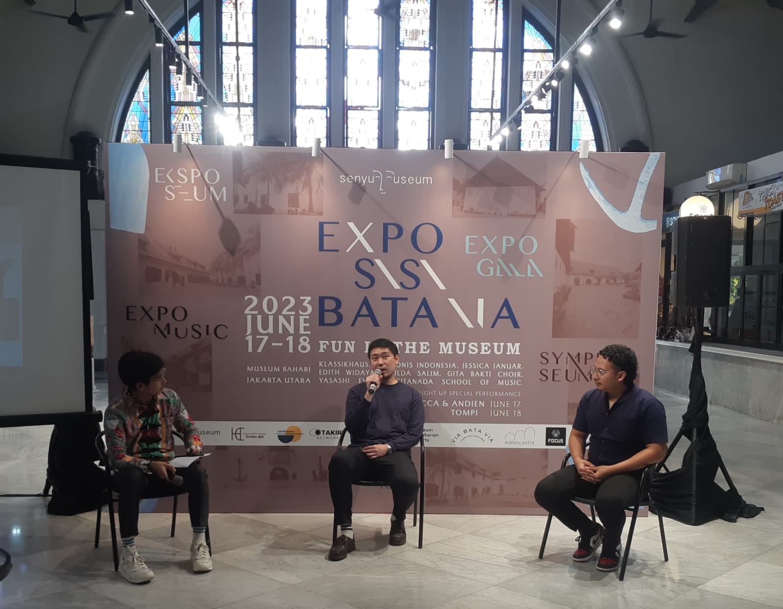 Konferensi pers acara SenyuMuseum (sumber gambar Hypeabis.id/Prasetyo Agung)