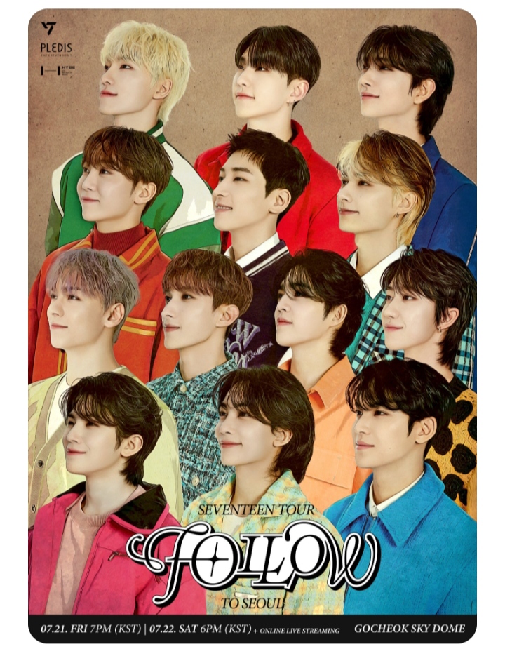 Poster konser Seventeen (Sumber gambar : tangkapan layar laman Weverse) 