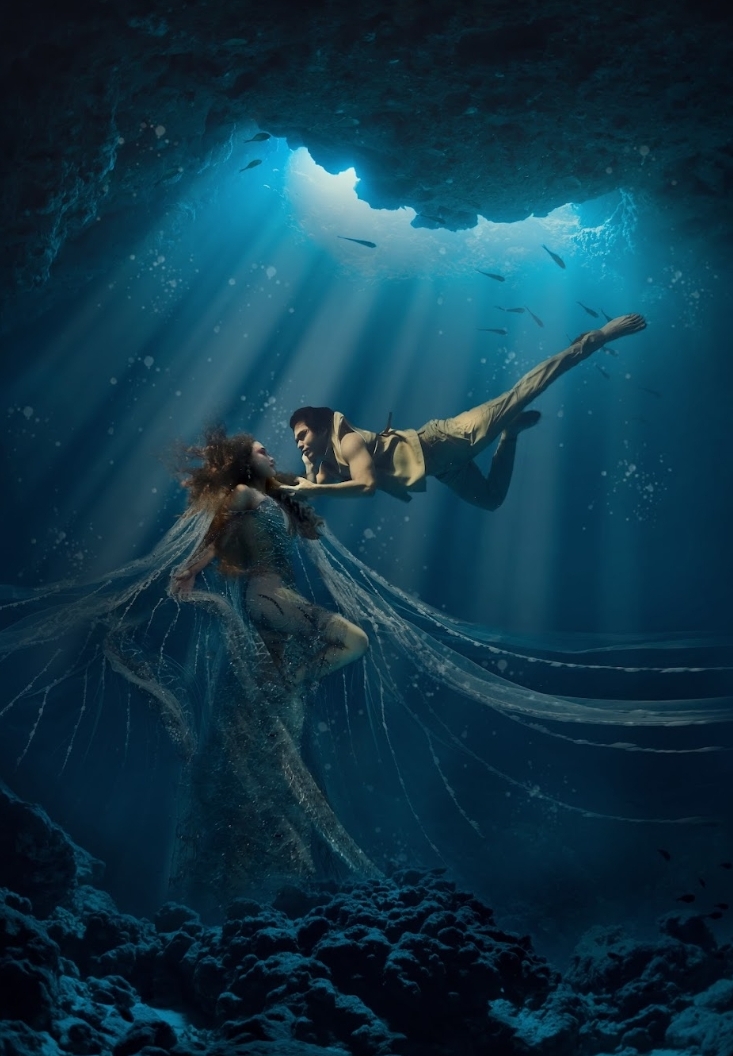 Beberapa karya foto dalam pameran The Little Mermaid Inspired Photo Exhibition di Plaza Senayan Atrium (Sumber gambar: Disney Indonesia)