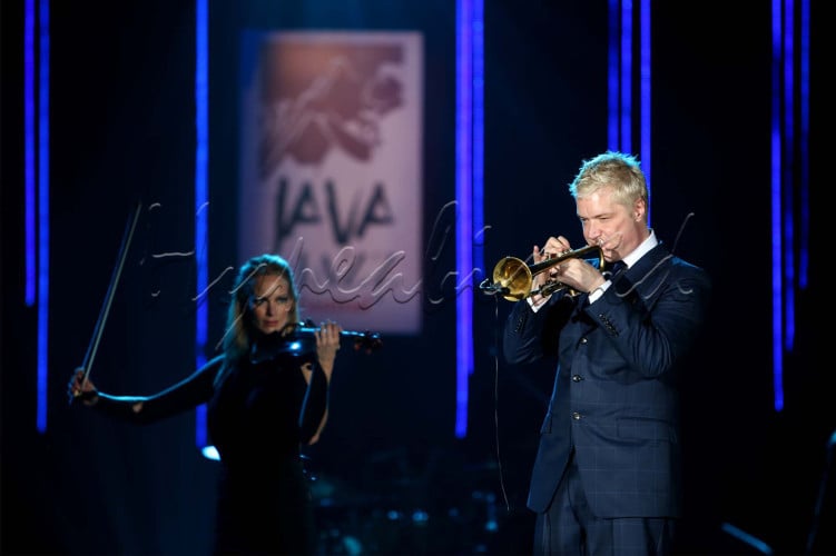 Chris Botti dan Sting (Sumber: Bisnis Indonesia/Nurul Hidayat)