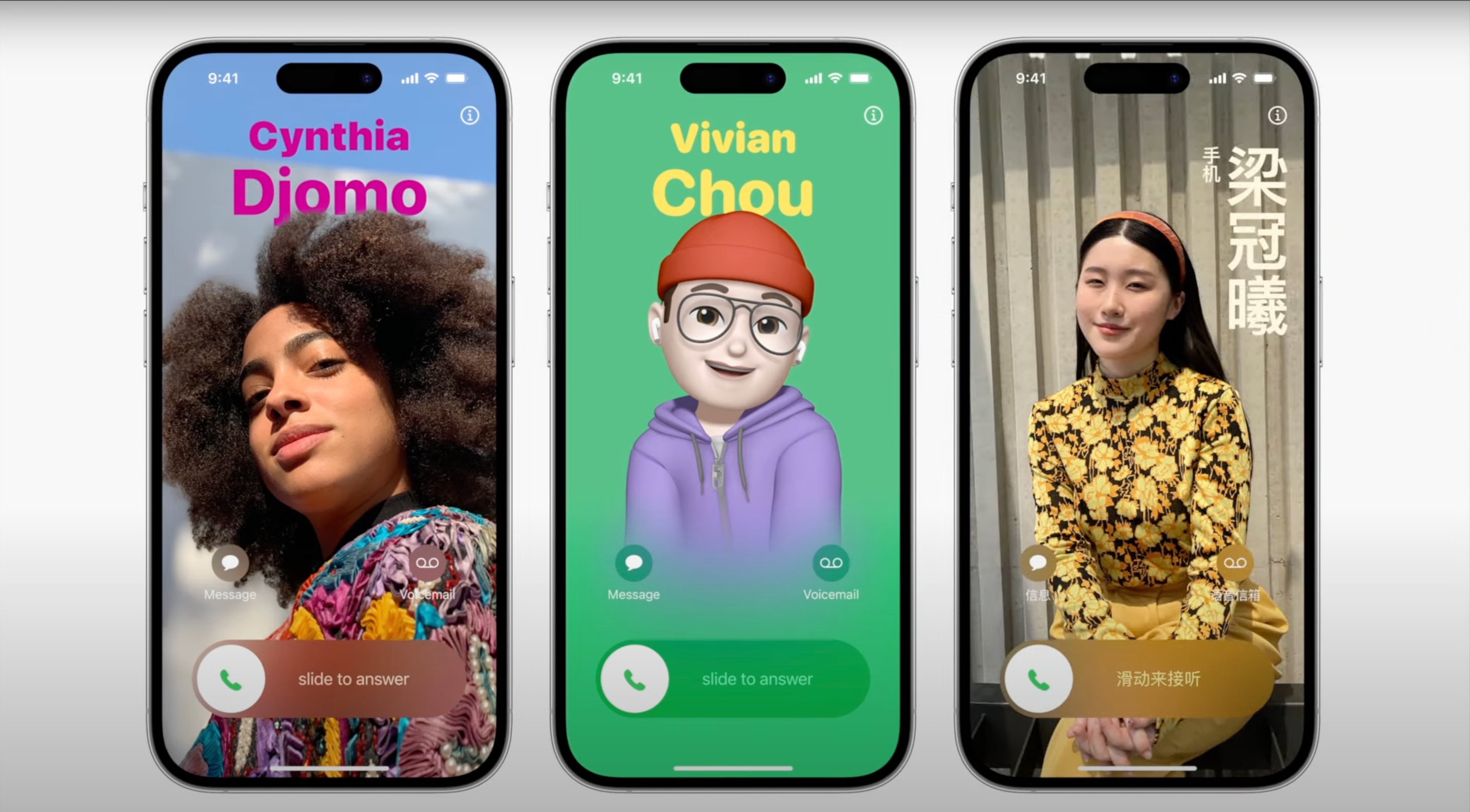 iOS 17 Contact Poster. (Sumber gambar: Apple)