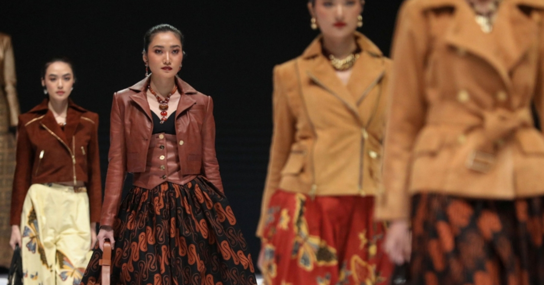 Koleksi Jaket Kulit dari Poppy Dharsono (sumber gambar : JIBI/ Eusebio Chrysnamurti)