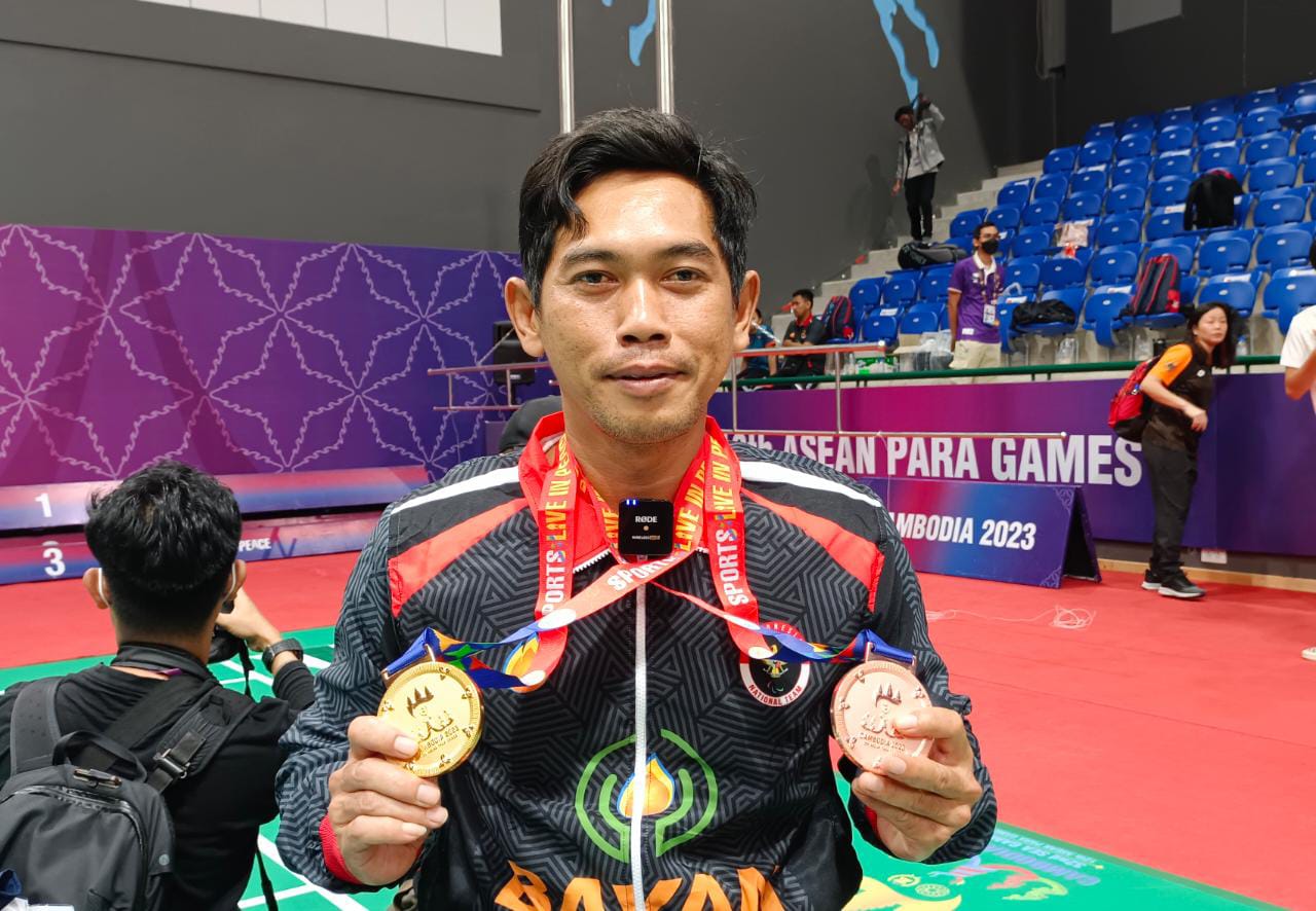 Atlet para bulutangkis Indonesia Supriyadi (Sumber gambar: Dika Irawan/Hypeabis.id)