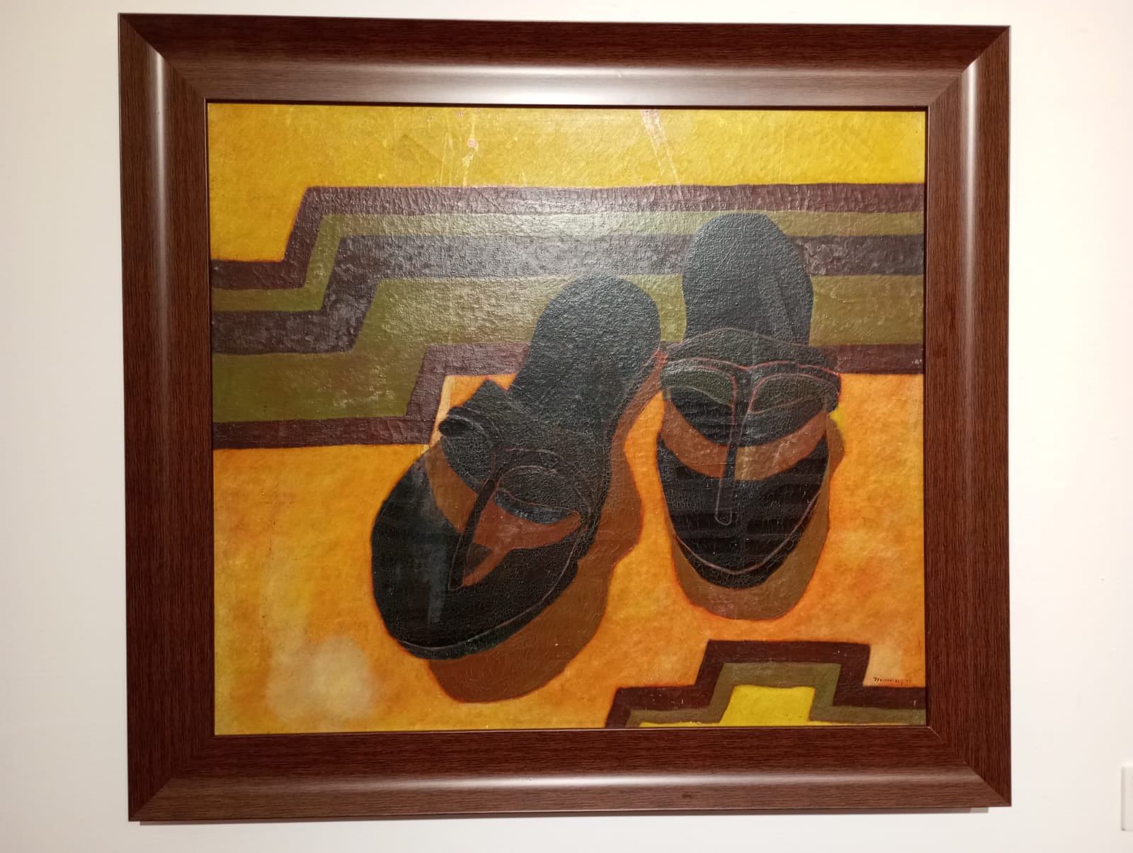 Awal Perjalanan, oil on canvas, 70x80 cm, 1977 (Sumber gambar: Hypeabis.id/ Yudi Supriyanto)