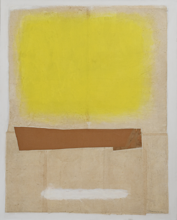 Bunga Kuning, 2002, Akrilik dalam kanvas 125x160 cm (Sumber gambar: Galeri Nasional Indonesia)