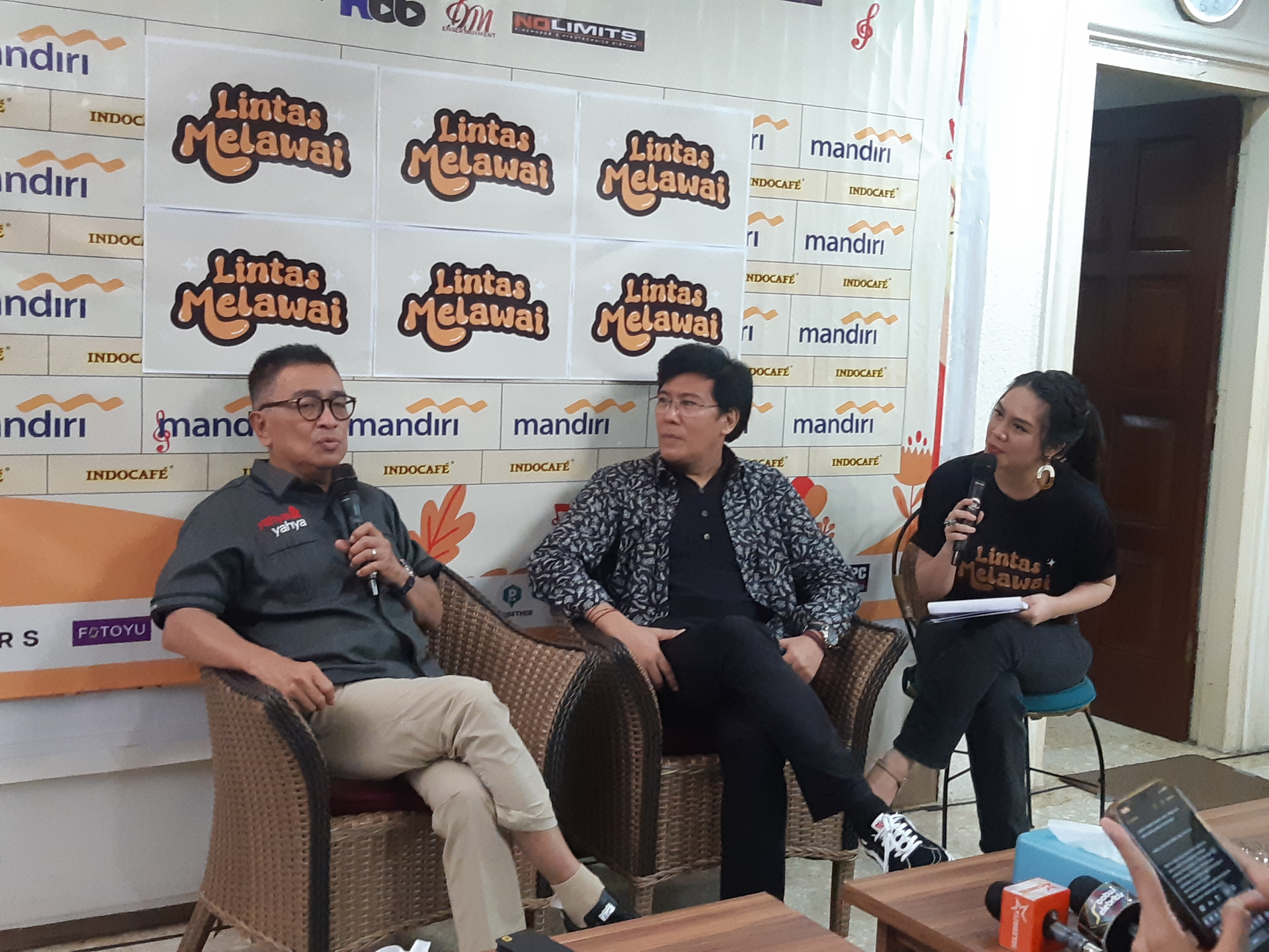 Konferensi pers festival musik Lintas Melawai (Sumber gambar: Chelsea Venda/Hypeabis.id