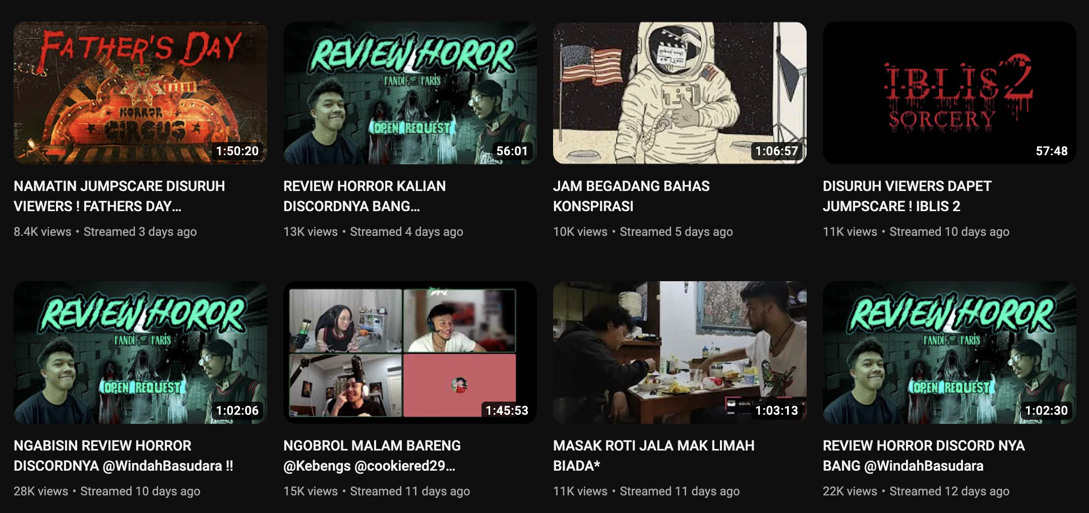 Live Stream Fandi DK di YouTube. (Sumber gambar: YouTube/fandidk)